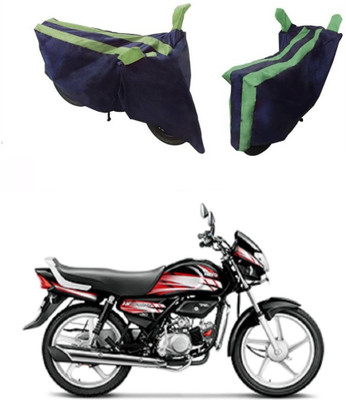 Flipkart SmartBuy Two Wheeler Cover for Hero(HF, Green, Blue)