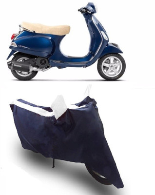 Flipkart SmartBuy Two Wheeler Cover for LML(Vespa LX, White, Blue)