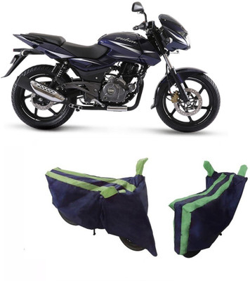 Flipkart SmartBuy Two Wheeler Cover for Bajaj(Pulsar 180 DTS-i, Green, Blue)