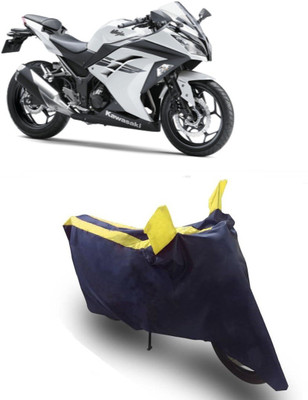 Flipkart SmartBuy Two Wheeler Cover for Kawasaki(Ninja 300, Yellow, Blue)