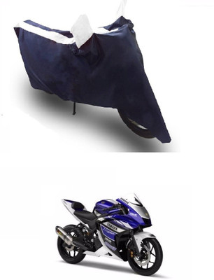 Flipkart SmartBuy Two Wheeler Cover for Yamaha(YZF R25, White, Blue)