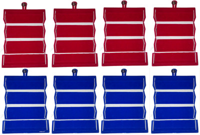

Funkroo combo deal 4pc red folder & 4pc blue folder Makeup Vanity Box(Multicolor)