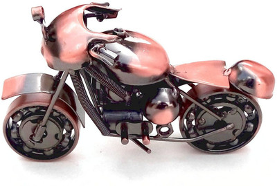 

Gooddeals Handmade Scrap Metal Vintage Motor bike Miniature Model(Copper)