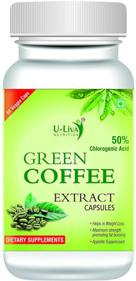 

U-Liva Nutrition Pure Green Coffee Bean Extract For Weight Loss (800 Mg - 60 Vegetable capsules)(800 mg)