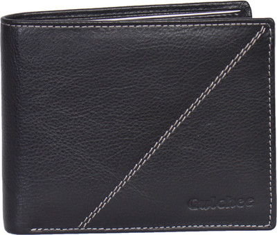 

Gulchee Men Black Genuine Leather Wallet(10 Card Slots)