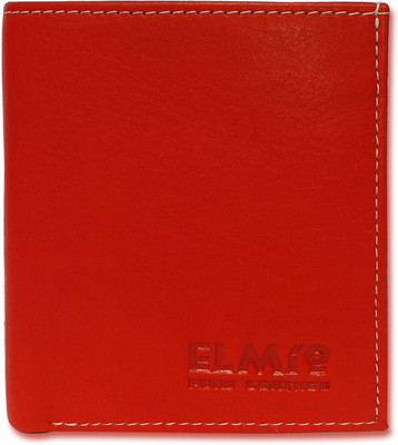 

EL MIo Men Red Genuine Leather Wallet(3 Card Slots)