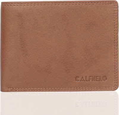 

Calfnero Men Brown Genuine Leather Wallet(9 Card Slots), Camel