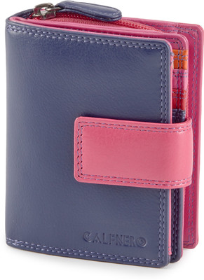 

Calfnero Women Purple Genuine Leather Wallet(12 Card Slots)