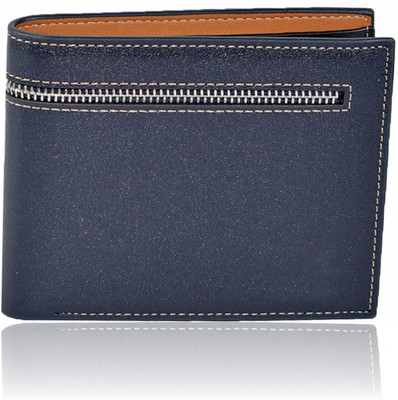

Forester Men Blue Artificial Leather Wallet(8 Card Slots), Blue;tan