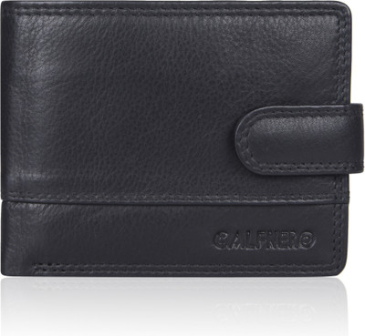 

Calfnero Men Black Genuine Leather Wallet(3 Card Slots)