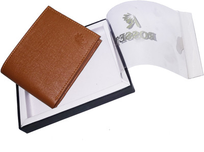

Rosset Men Tan Artificial Leather Wallet(5 Card Slots)