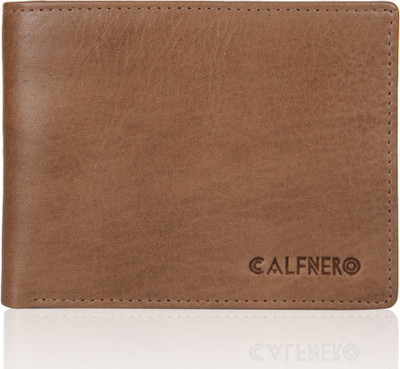 

Calfnero Men Brown Genuine Leather Wallet(6 Card Slots)
