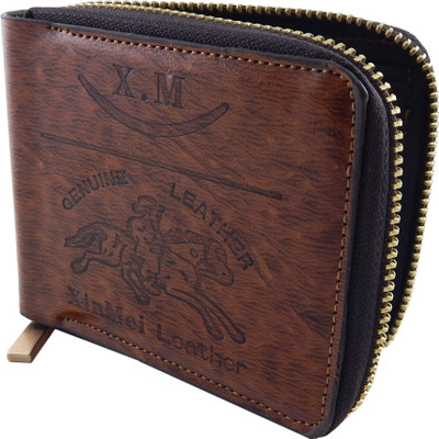 

Bovi'S Men Brown Artificial Leather, Fabric Wallet(8 Card Slots), Khaki