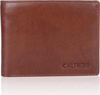 

Calfnero Men Tan Genuine Leather Wallet(6 Card Slots)
