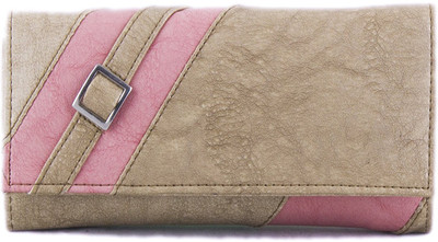 

Voaka Girls Beige Artificial Leather Wallet(2 Card Slots), Beige-pink