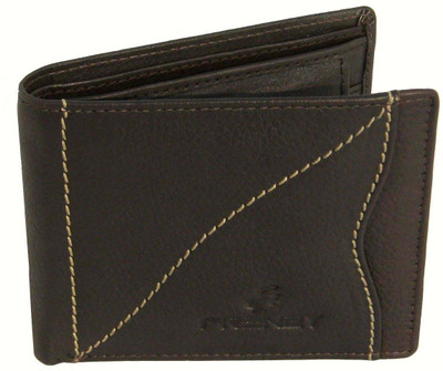 

FRENZY Men Brown Genuine Leather Wallet(3 Card Slots)