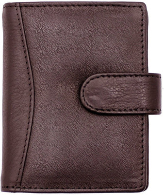 

myseeku Men Brown Genuine Leather Card Holder(20 Card Slots), Coffee