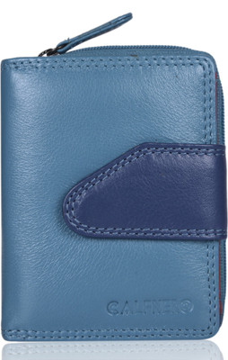 

Calfnero Women Green Genuine Leather Wallet(9 Card Slots), Ferozi