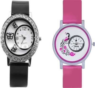 LEBENSZEIT New Latest Fashion Pink Black Passion Combo Women Watch Watch  - For Girls   Watches  (LEBENSZEIT)