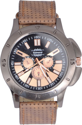 

EDMOND ANALOG WATCH FOR MEN BROWN ED-003 Watch - For Men