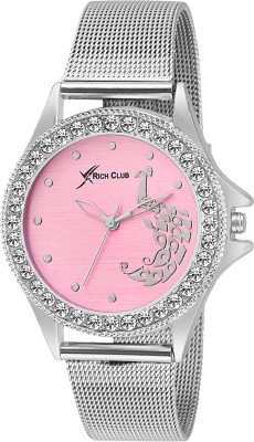 Rich Club RC-1421 Peacock Design Pink Dial Watch  - For Girls   Watches  (Rich Club)