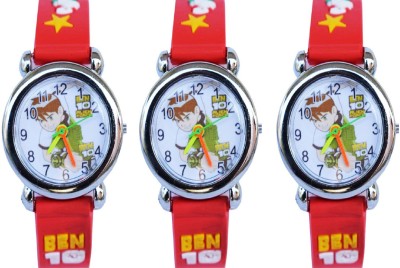 Arihant Retails Ben10 Kids Watch AR-18 (Also best for Birthday gift and return gift for kids) Pack of 3, Watch  - For Boys & Girls   Watches  (Arihant Retails)
