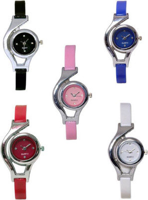 

PEPPER STYLE Five Multicolor Combo Analog Watch Girls Womens Style 017 Watch - For Girls