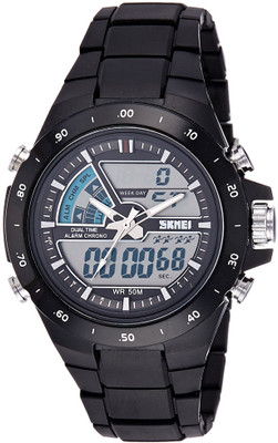View keepkart Skmei 1016 Black Watch For Men Watch  - For Boys Wrist Watches Price Online(Keepkart)