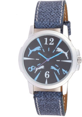 PMAX FANCY DIAL LEOPARD STYLE BLUE LEATHER STRAP WATCH Watch  - For Men   Watches  (PMAX)
