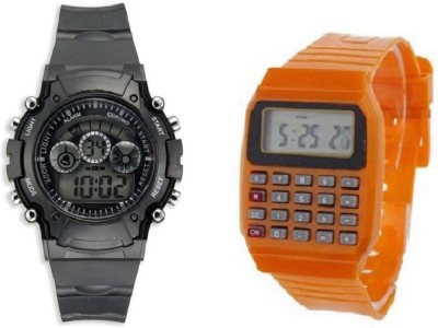 lavishable Black orenge Watch Combo 7 lights Watch - For Boys & Girls Watch  - For Boys & Girls   Watches  (Lavishable)
