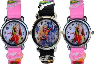 Arihant Retails Barbie Kids Watch AR-18 (Also best for Birthday gift and return gift for kids) Pack of 3, Watch  - For Boys & Girls   Watches  (Arihant Retails)