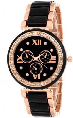 Gazal Fashions w095 Black Diamond Watch  - For Women   Watches  (Gazal Fashions)