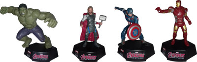 kidoz kingdom MARVELS AVENGERS AGE OF ULTRON SUPER HERO 4 FIGURES SET(Multicolor)