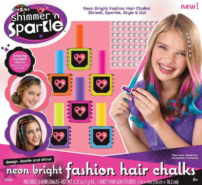 

Winning Moves Cra Z Art Shimmer N Sparkle Neon Glow Hair Chalk