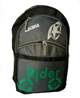 

Must Visit Multipurpose Rider back-bag Black and Green Waterproof Backpack(Grey, 10 L)