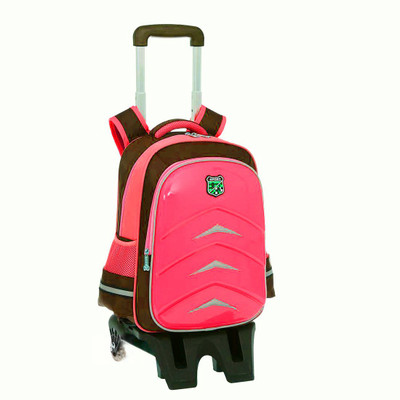 

GOCART Multipurpose Children school Trolley Bag With Trolley And Water Resist 4 L Trolley Backpack(Pink)