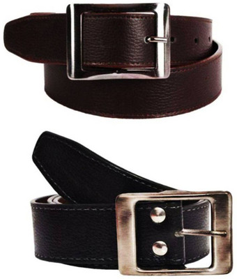 

Besto Men Casual, Formal Black, Brown Synthetic Belt