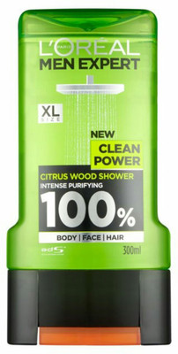 

L'Oreal L'Oreal Paris Men Expert Clean Power Citrus Wood Shower Gel 299ml(300 ml)