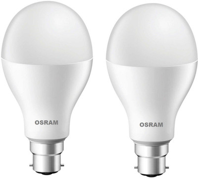 OSRAM 12 W Basic Round B22 LED Bulb(White, Pack of 2)