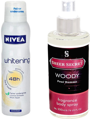 

Nivea FRESH FLORAL with WOODY MEN(Set of 2)