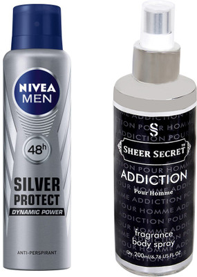 

Nivea SILVER PROTECT with ADDICTION MEN(Set of 2)