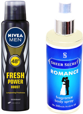

Nivea POWER BOOST with ROMANCE(Set of 2)