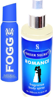 

Fogg IMPERIAL 150 ML with ROMANCE BODY MIST 200 ML(Set of 2)