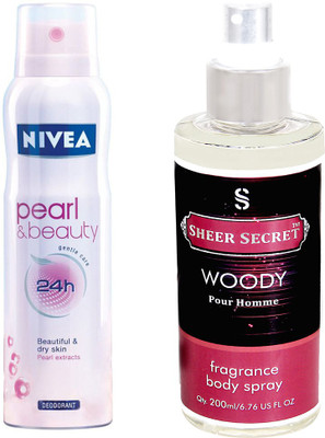 

Nivea PEARL AND BEAUTY with WOODY MEN(Set of 2)