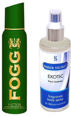 

Fogg VICTOR 150 ML with EXOTIC MEN BODY MIST 200 ML(Set of 2)
