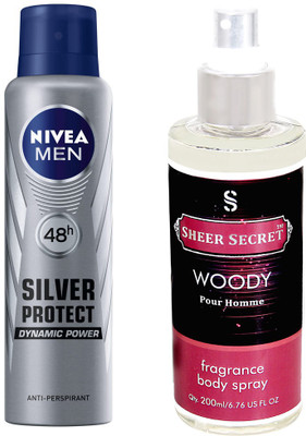 

Nivea SILVER PROTECT with WOODY MEN(Set of 2)
