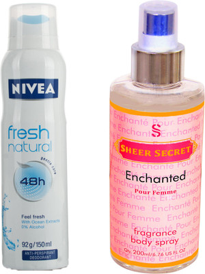 

Nivea FRESH NATURAL with ENCHANTED WOMEN(Set of 2)