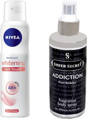 

Nivea TALC TOUCH with ADDICTION MEN(Set of 2)