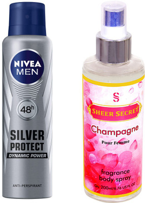 

Nivea SILVER PROTECT with CHAMPAGNE WOMEN(Set of 2)