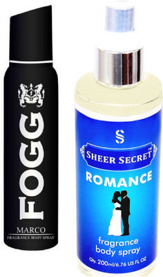 

Fogg MARCO 150 ML with ROMANCE BODY MIST 200 ML(Set of 2)